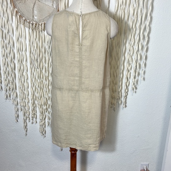 Michael Stars Delilah Linen Tank Dress in Natural NWOT Size M - Picture 4 of 12